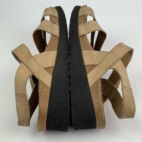 Spring step flatform sandals sky 40 9 brown suede walking orthopedic - Picture 4 of 9